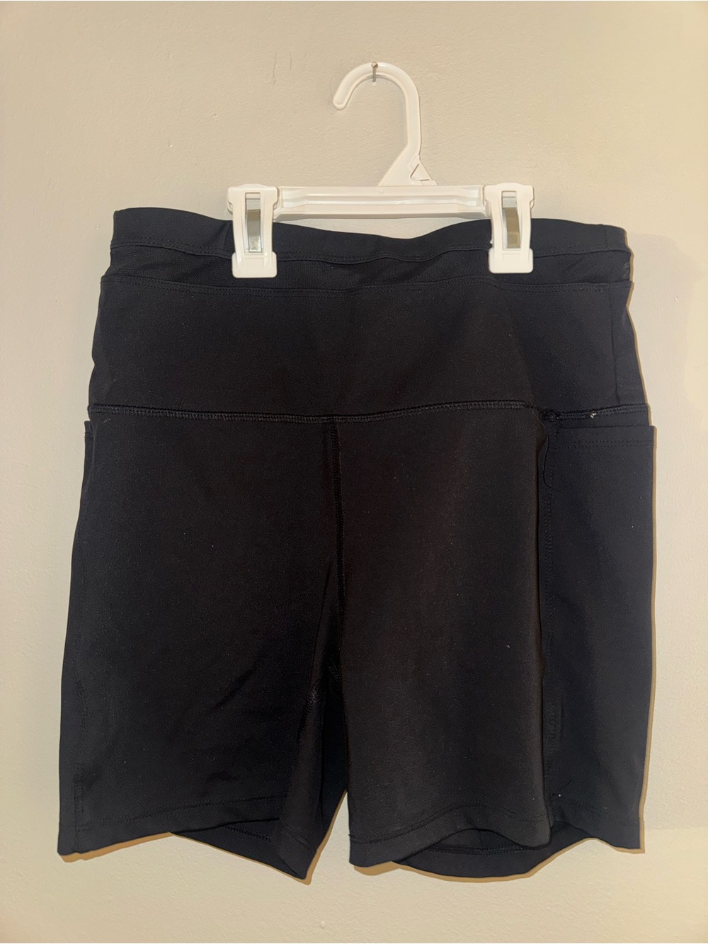 SPYDER, black biker shorts, size medium